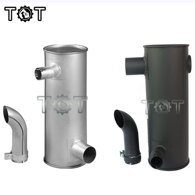 อลูมิเนียม Universal Muffler Silencer HD820 HD820-3 HD820-5 KATO Excavator Muffler