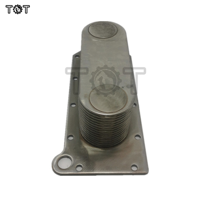 ชิ้นส่วนเครื่องยนต์ดีเซลของรถขุด Oil Cooler Core 6CT 6D114 3974815 3918175 3906296