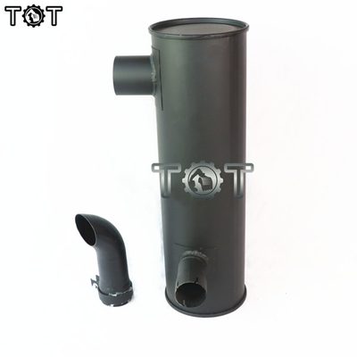 KOBELCO SK350-6 6D34 EXcavator เครื่องยนต์ท่อไอเสียอลูมิเนียม Silencer