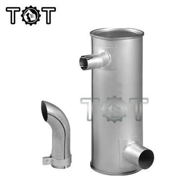 อลูมิเนียม Universal Muffler Silencer HD820 HD820-3 HD820-5 KATO Excavator Muffler