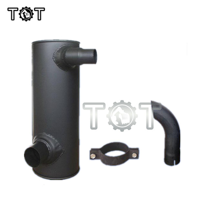 ISO9001 E320 S6K ท่อไอเสียหนอนผีเสื้อคอกลวง U สกรู Bulldozer Muffler