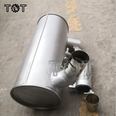 ISO9001 E320 S6K ท่อไอเสียหนอนผีเสื้อคอกลวง U สกรู Bulldozer Muffler